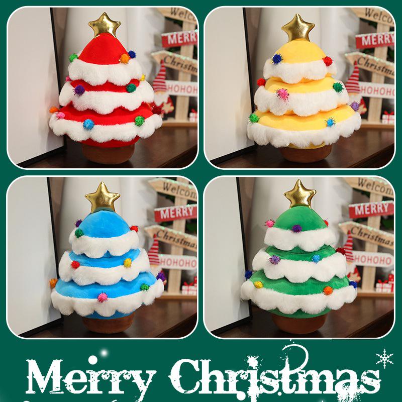 Adorable Christmas Tree Plush Hugging Pillow - Festive Ornament for Sofa or Living Room