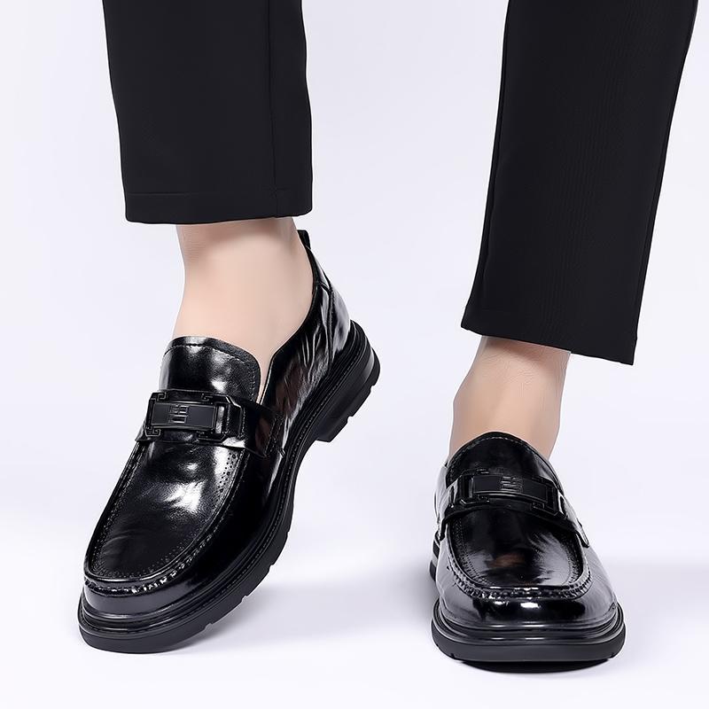 Business Casual Leather Shoes Men Shoes Retro Moccasins Men Flats Shoes