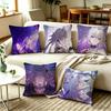 AAnime Game Honkai Star Rail Castorice Square DoubleSided Printed Pillow Case Bedroom Bedside Pillow Sofa Cushion Cover