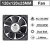 1Pcs 60mm 80mm 90m 120mm AC 110V 220V 240V 3 inch Dual Ball Plastic Universal Cooling Cooler PC CPU Fans Airflow For Computers