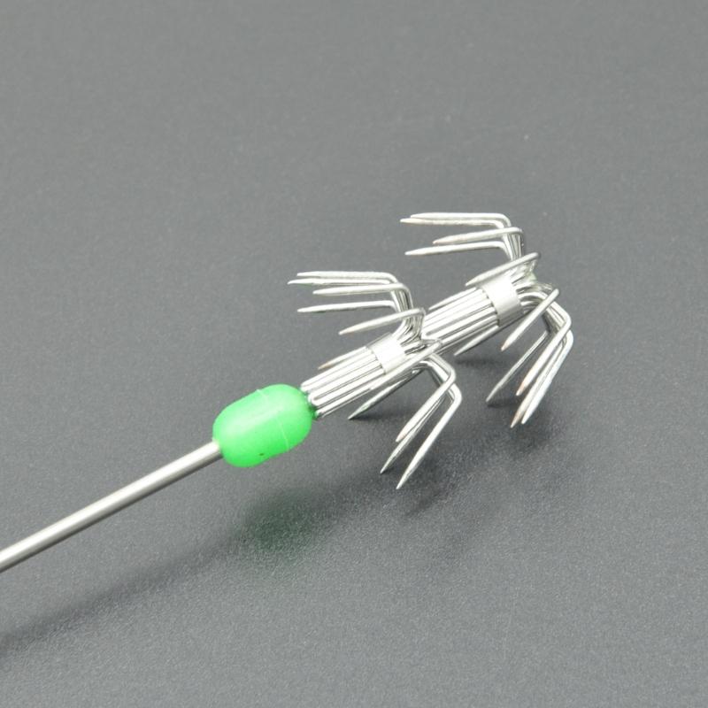 Flashing Squid Fishing Baits Luminous Head Squid Hook Fishings Baits
