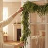 Artificial Green Cedar Garland Dense Easy to Shape for Indoor Seasonal