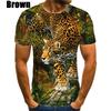 New Fashion Jaguar 3D Printed T-shirt Men's And Women's Summer Casual Short Sleeve Crew-neck Shirt