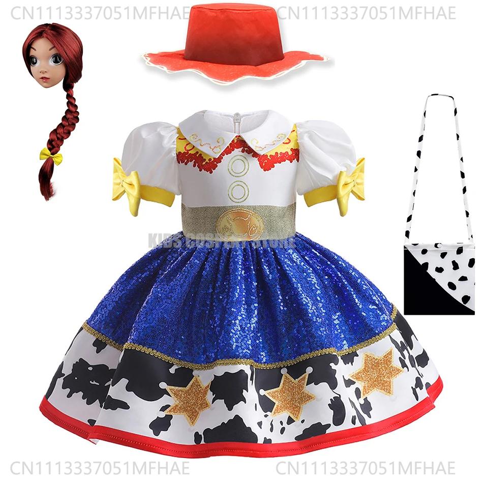 Halloween Toy Woody Dress Up Costume Boys Girls Jessie Cosplay Dress Carnival Party Fancy Sets Kids Stage Performance Outfit