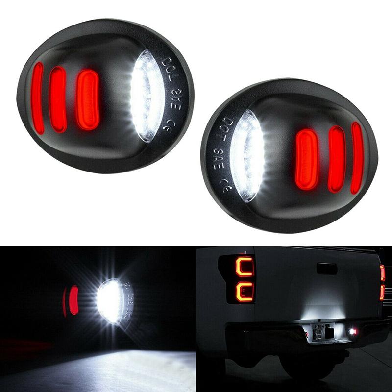 For Ford F150 F250 F350 1999-2016 2Pcs 18LED License Plate Tag Light Car Rear License Plate Light