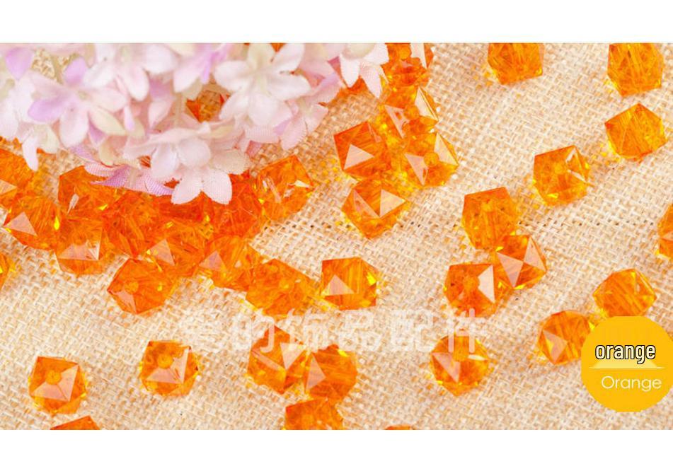 Transparent Square Acrylic Beads for DIY Handmade Beading, 8mm-12mm, Loose Beads, Paper Towel Holder Accessory