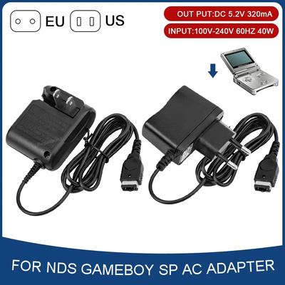 Nabíječka do zásuvky EU/US pro domácí použití, síťový adaptér pro Nintendo DS/NDS/GBA SP, Gameboy Advance SP, síťová nabíječka pro GBA SP
