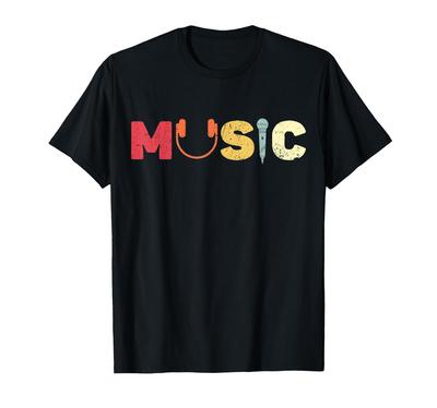 Muziek Koptelefoon en Microfoon Verweerd T-shirt