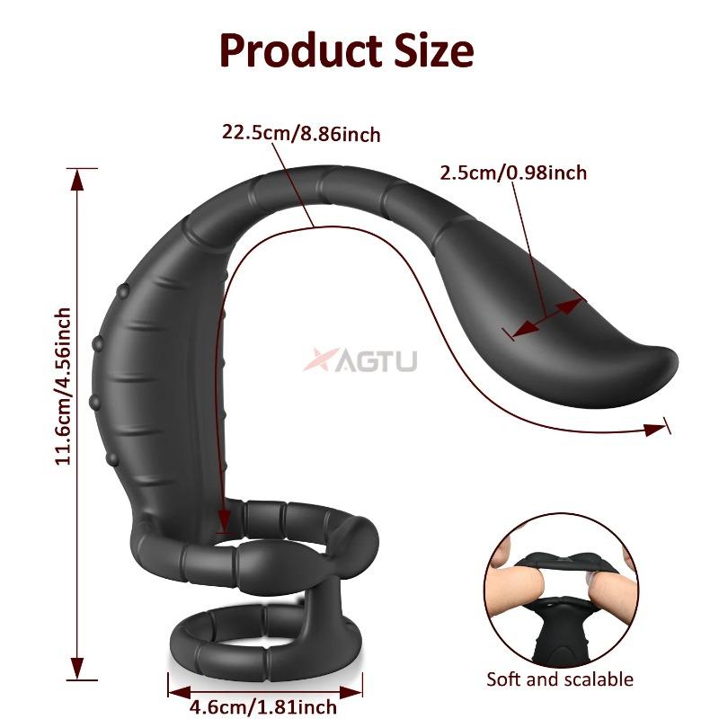 Buttplug Vibrator Wireless Controlat prin Aplicație și Inel pentru Penis – Masaj pentru Prostată pentru Bărbați, Stimulare Anală și Plăcere Intensificată