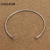2pcs/lot Stainless Steel Open Bracelets Bangles Settings Cabochon Base Bezel Trays Fit Round Beads DIY Jewelry Making Fin