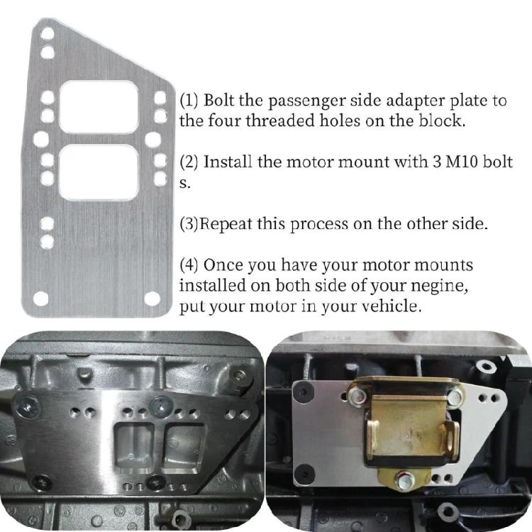 Replacement Accessories for LQ4 LQ9 LS6 L92 L99 L33 LR4 Swap Motor Mounts Adapter Plates 551628 Easy Installation