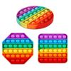 3PCS Silicone Bubble Sensory Fidget Toys For Kids Stress Reliever Gifts Regalos Cumpleaños Niños Para Invitados