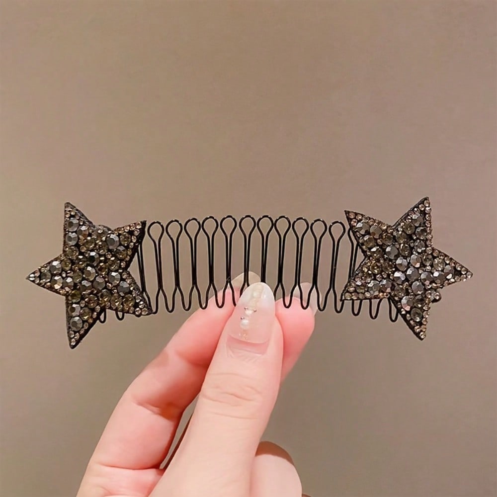1pcs Star Invisible Shattered Hair Comb, A Magical Tool For Fixing Bangs And Sideburns, Versatile And Non Damaging Hair Accessories Hair Clips