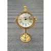Vintage Style Brass Table Top Clock, Double Face Table Nautical Clock Desk Watch