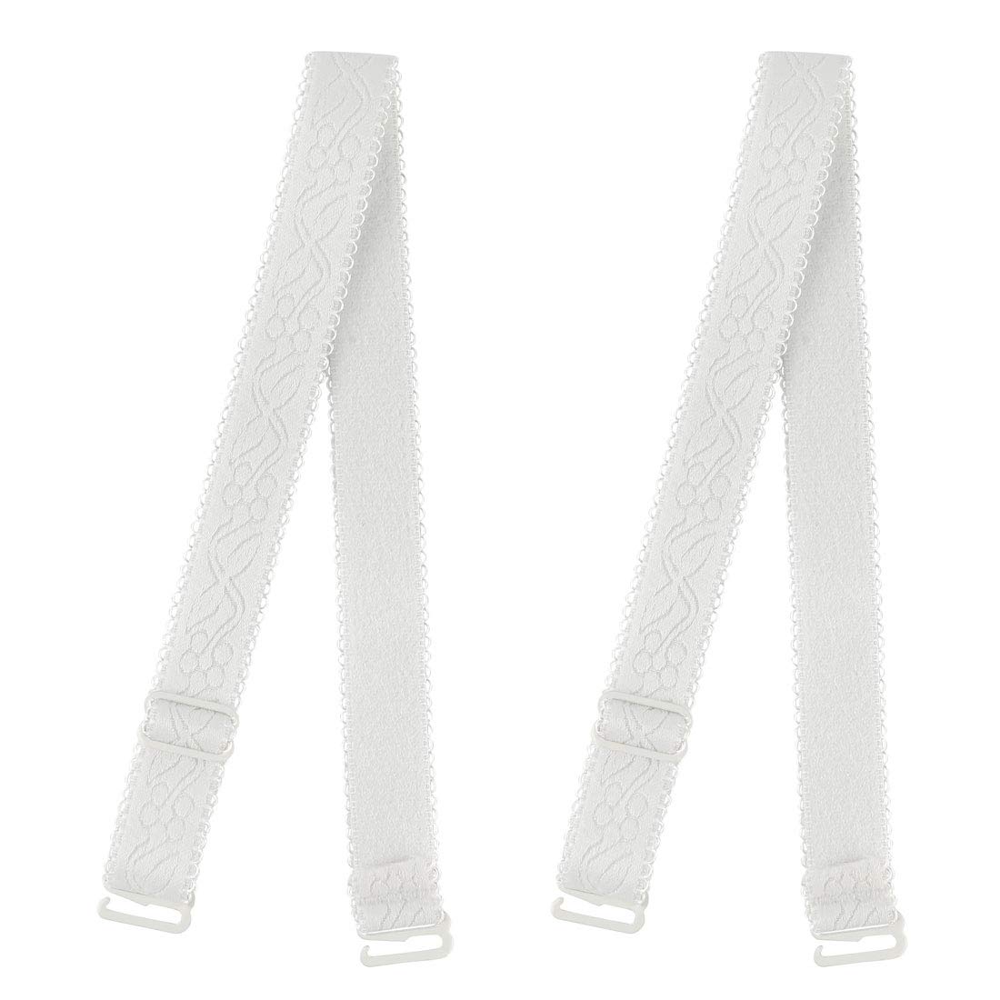 

uxcell Регулируемые эластичные бретели для бюстгальтера с леопардовым принтом для белых женщин, белый