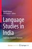 Kniha Language Studies In India : Cognition, Structure, Variation