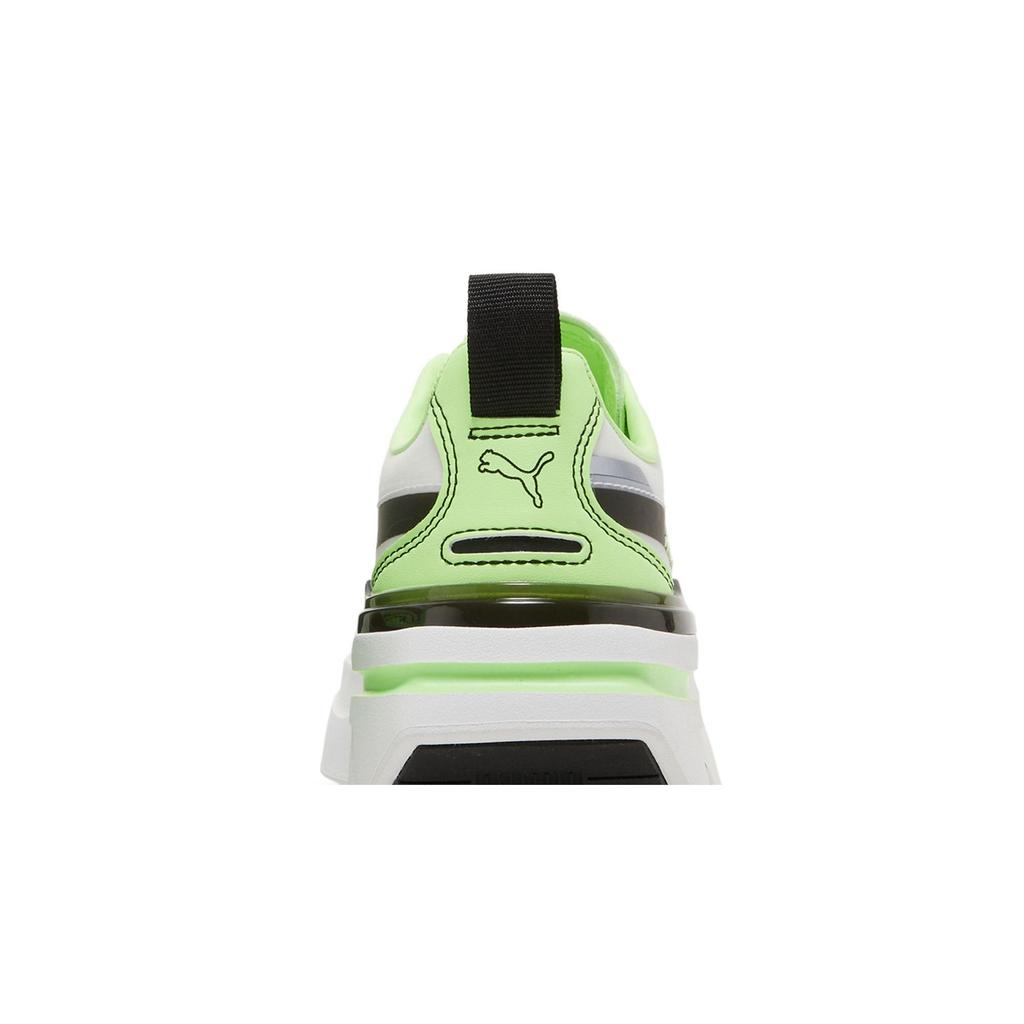 Puma Womens Kosmo Rider 'New Realities' (women's Sizes) White / Fizzy Lime Casual Shoes 383113 01