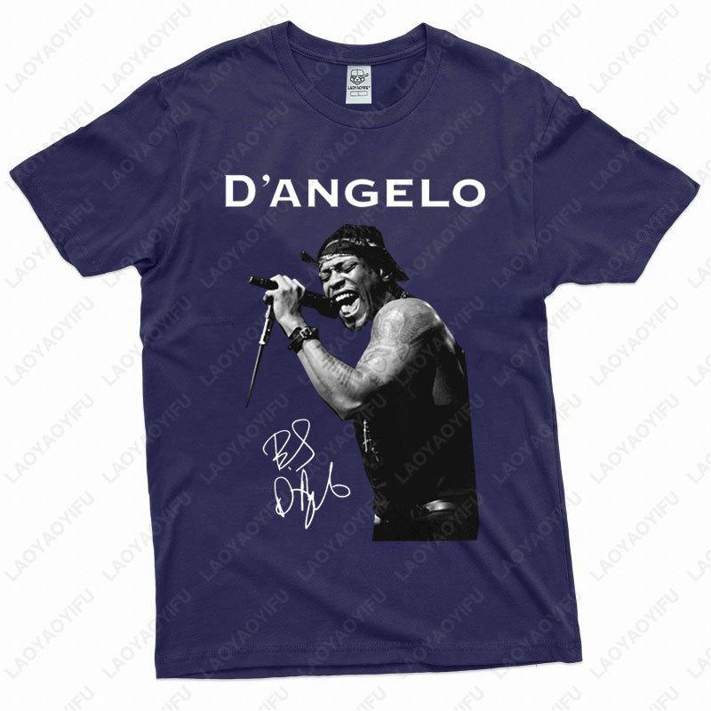 Dangelo Shirt Signature Gift Trendy Unisex TShirt Vintage Cotton Shortsleeve Tees Retro Trend Cool Street T Shirts Camisetas