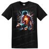 Anime Pirate Hero T Shirt W/ Energy Burst Shattered Glass Action Art Tee Graphic