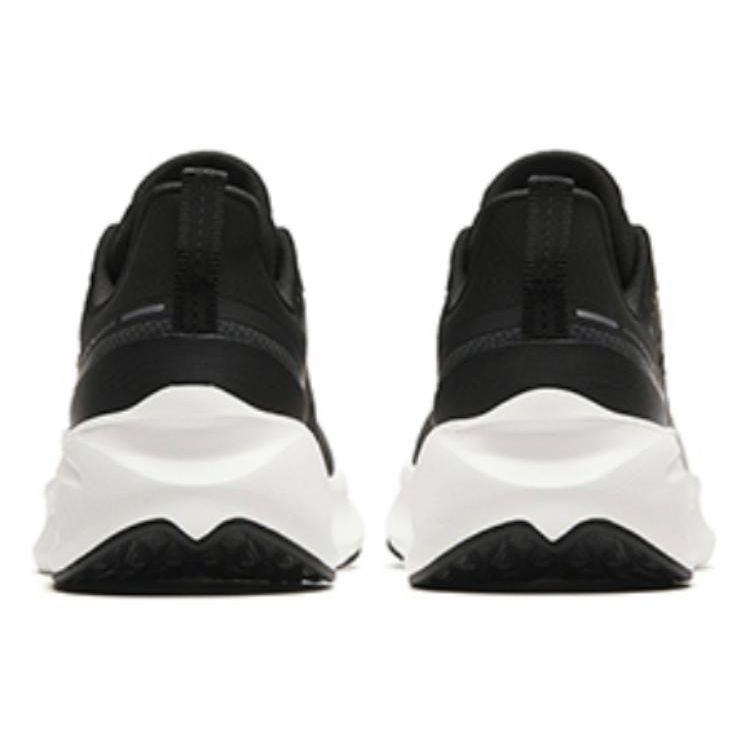 Anta Cloud Tracking Round Toe Lace-Up Shock Absorbing Low-Top Running Shoes Women Sneaker Black Gray 122415522-6