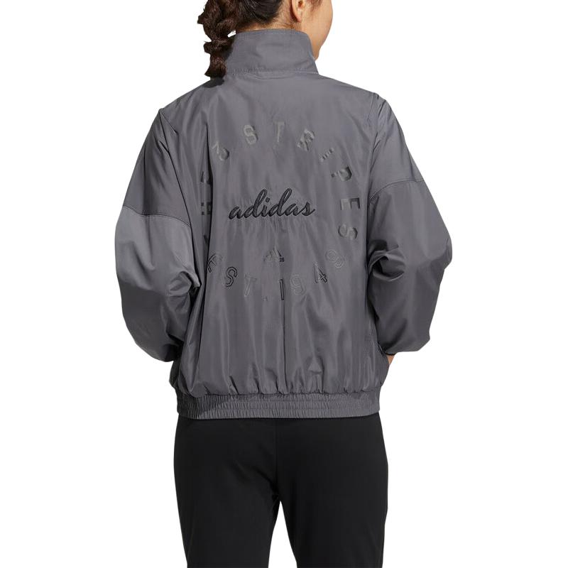 Adidas Jackets Women's Gray Stand Collar Moderate Other HZ7039