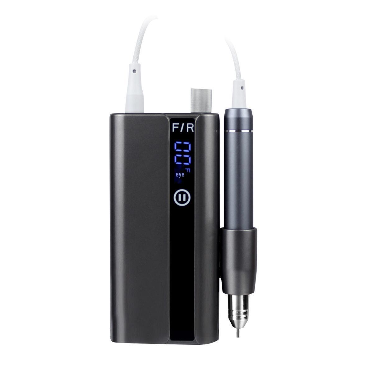 

M91 Бесщеточная бесшумная дрель для ногтей - Портативный и перезаряжаемый профессиональный инструмент для полировки чёрный