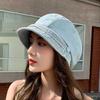 Dongdaemun Same Retro Denim Duck Tongue Stacking Hat Spring and Summer Street Modeling Beret Female Face Small Painter Hat