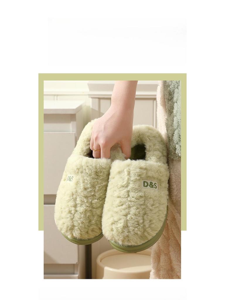 Pantofole Invernali da Uomo 2025 in Peluche di Cotone per Interni/Esterni - Suola Spessa e Tallone Coperto.