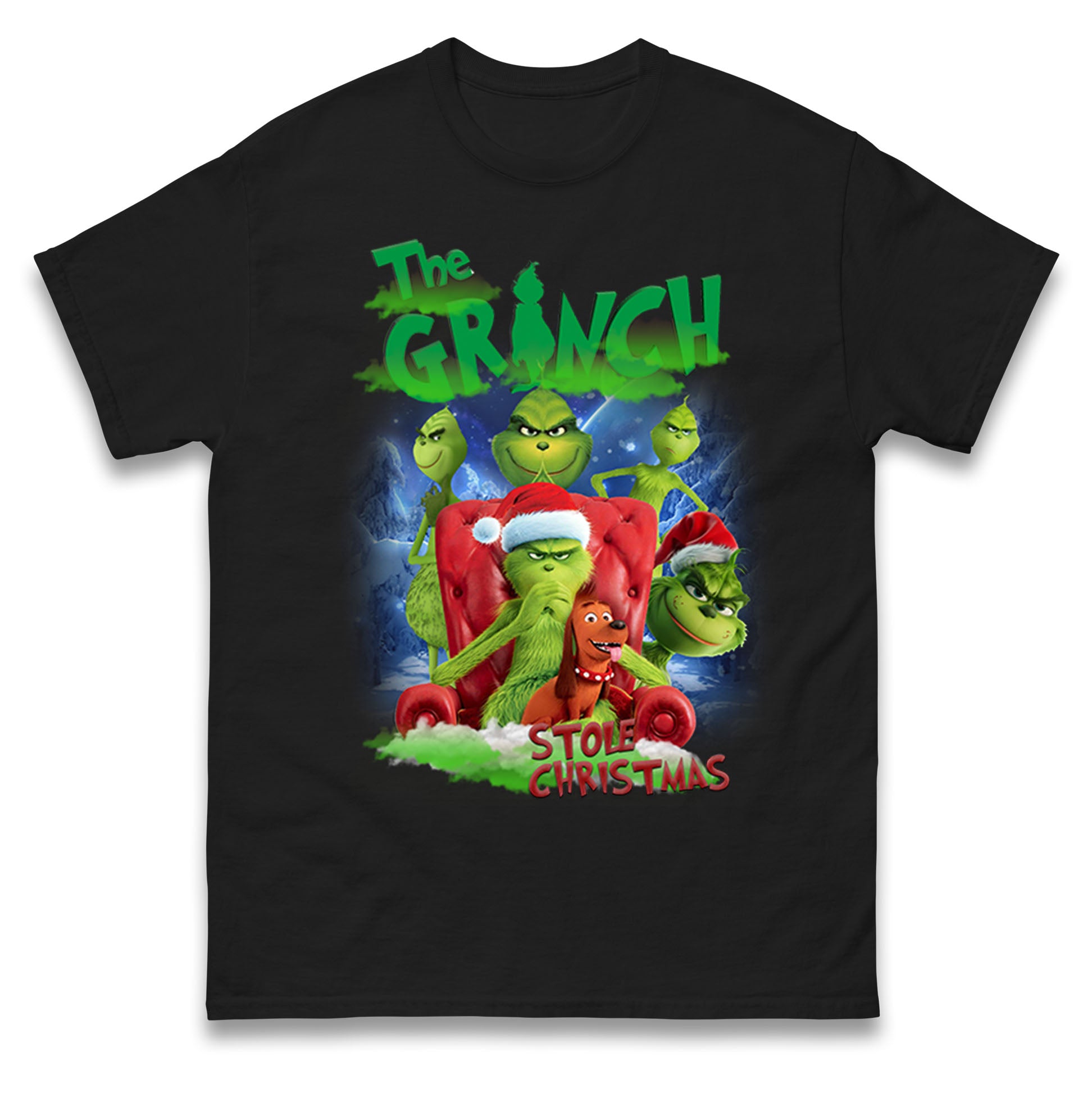 The Grinch Stole Christmas Mens T Shirt Womens Tops Tees L
