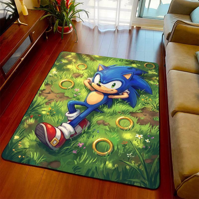 Sonic Stylish Carpet Rug Floor Mat Soft Surface Non Slip Backing for Living Room Bedroom -QJY 60x90cm