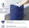 Inflatable Travel Footrest Pillow Multifunctional Adjustable Height Travel Pillow For Kids Sleeping And Leg Rest 