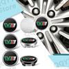 4 Stück V VRS Logo Auto Reifen Rad Mittelkappe Dekor Aufkleber Für Octavia 1 2 3 Kamiq Superb Rapid Kodiaq Karoq Fabia