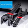 Sturdy Alloy Steel Plumbing Wrench With Large Opening Short Handle Spanner For Efficient Bathroom Installation Tasks