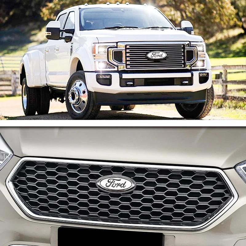 17.5x7.2cm Emblem Car Front Cover Grille Badge for Ford Kuga Focus Ranger Mustang Mondeo Fiesta Explorer Transit Accessories