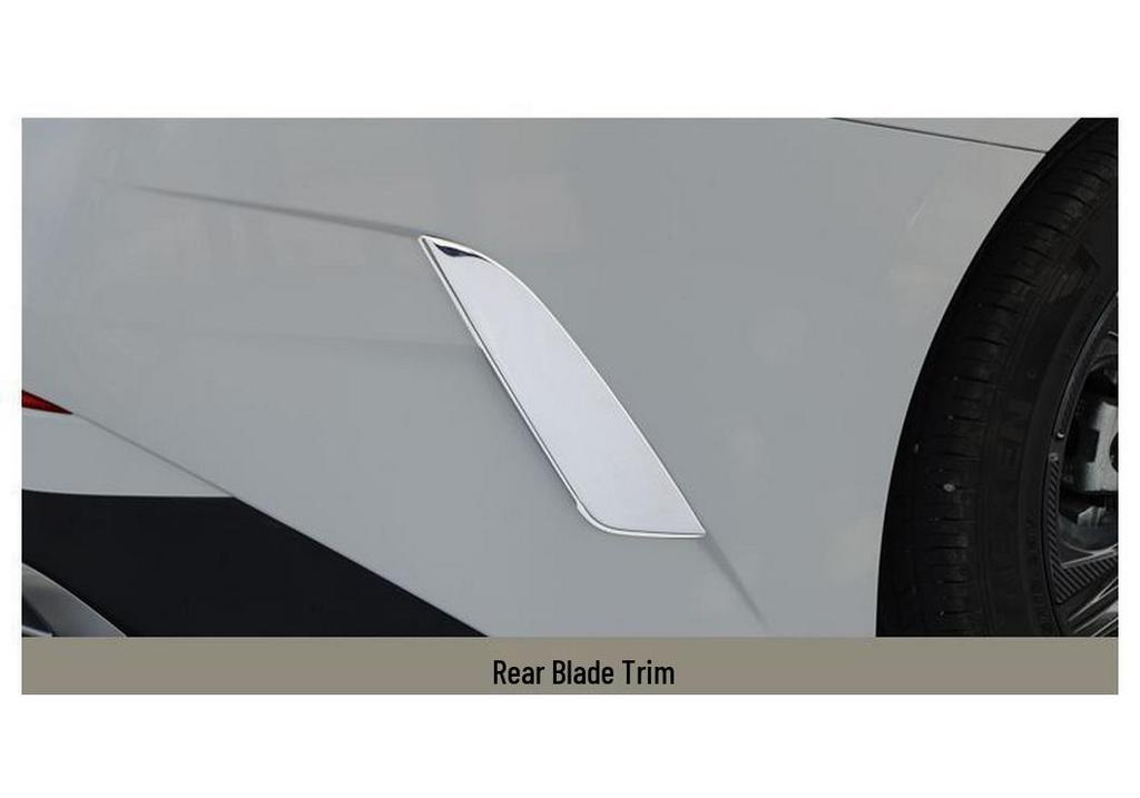 Kia K5 & K-Coupe Tailgate Trim Strip: Stainless Steel Rear Bumper Decorative Trim for 20 Models