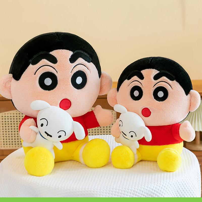 Shin Crayon Chan Plush Toy Anime Shiro Doll Stuffed Puppy Cartoon Gift Decor