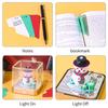 Time Piece Kalender 2026 Schreibtischkalender mit LED-Licht 3D Abreißkalender Papierschnitzkunst Notizblock Geschenk Weihnachten