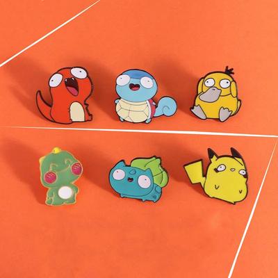 Pokémon Cartoon Anime Alloy Badge Pikachu Japanese Brooch Elf Pendant Jewelry Clothing Accessories