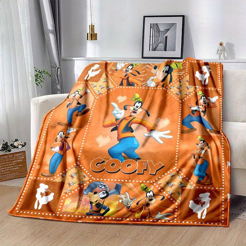Goofy Blanket  Ultra-Soft, Warm, Cozy Throw for Living Room, Sofa, Four Seasons Travel Accessory  Cute Cartoon Character Home Decoration