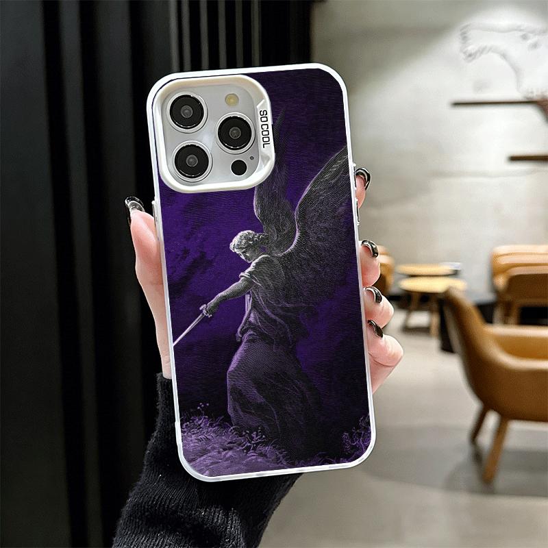 Archangel Michael Aesthetics Shockproof Phone Case for iPhone 17 Air 16 16E 15 Pro Max 14 Plus 13 Mini 12 Back Cover Anti Fall F