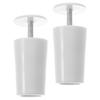 2 Stück Weiße Kunststoff-Aluminiumlegierung Jalousie-Stopper Vorhang-Begrenzer Rollladen-Reparaturteile Puffer-Stopper Rollläden Jalousie