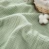 Tessuto di Cotone morbido 100% Cotone Colore Unico Mussola Doppia per Fai da Te Artigianato Materiale da Cucito Vestito Asciugamano Set Biancheria da Letto Garza Runner da Tavola Tessuto