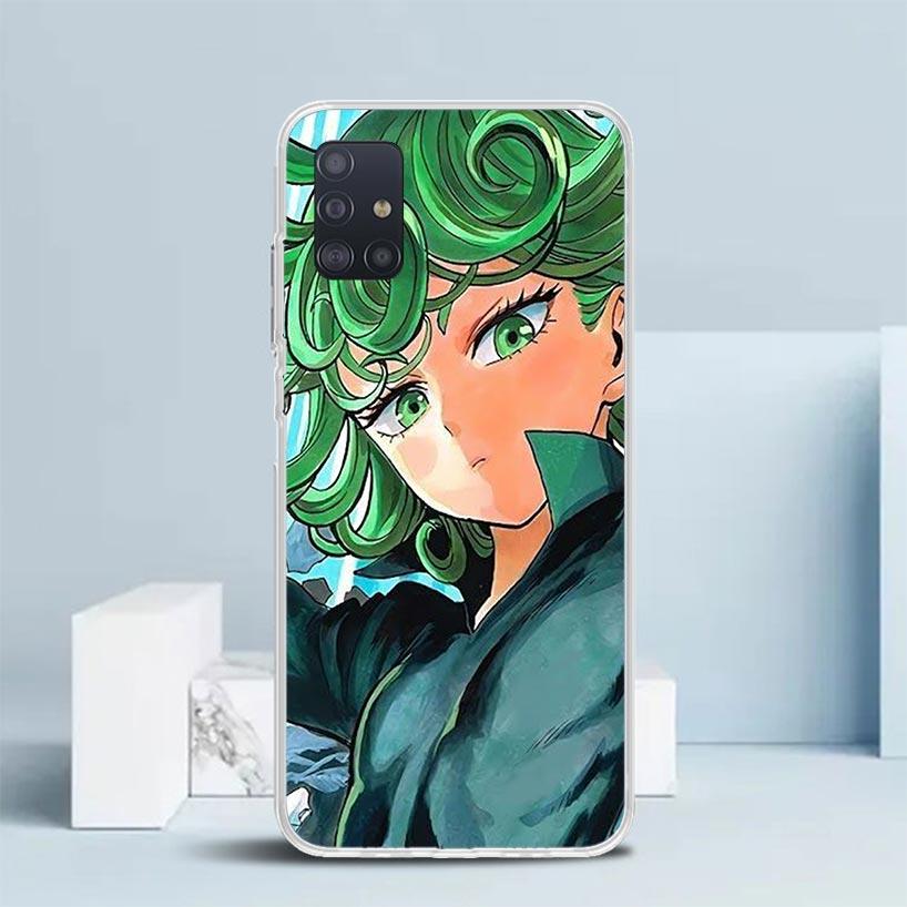 One P-Punch-Man Tatsumaki Soft Cover for Samsung Galaxy A12 A22 A32 A52 A72 A02S Phone Case Note 20 Ultra 10 S10 Plus A51 A71 A5