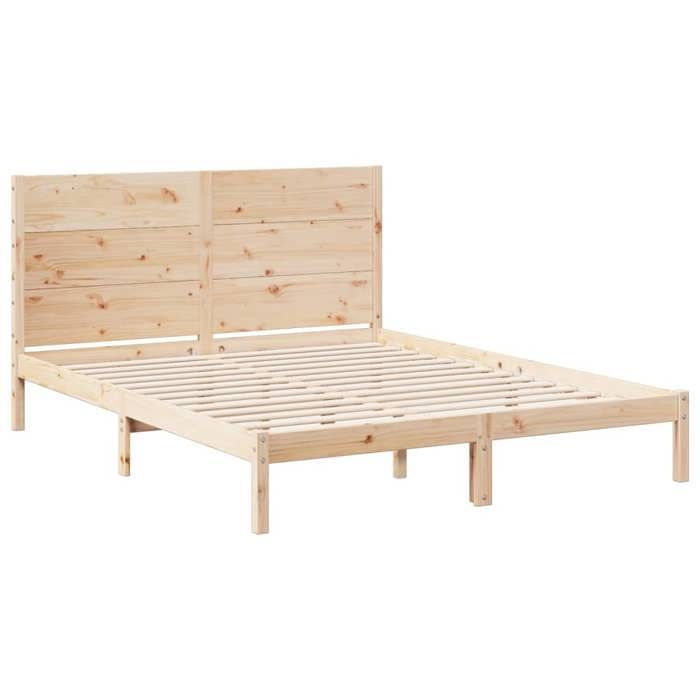 VidaXL Extra Long Bed Frames Without Mattress 160x210 Cm Solid Wood, Bedroom Furniture, Bed Base, Wooden Bed, Bed, 3309273