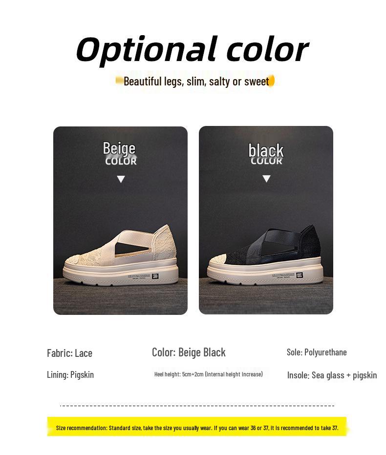 2024 Léto Skrytý podpatek Klínek Platforma Dámské Ležérní Nízké Top Prolamované Sandály