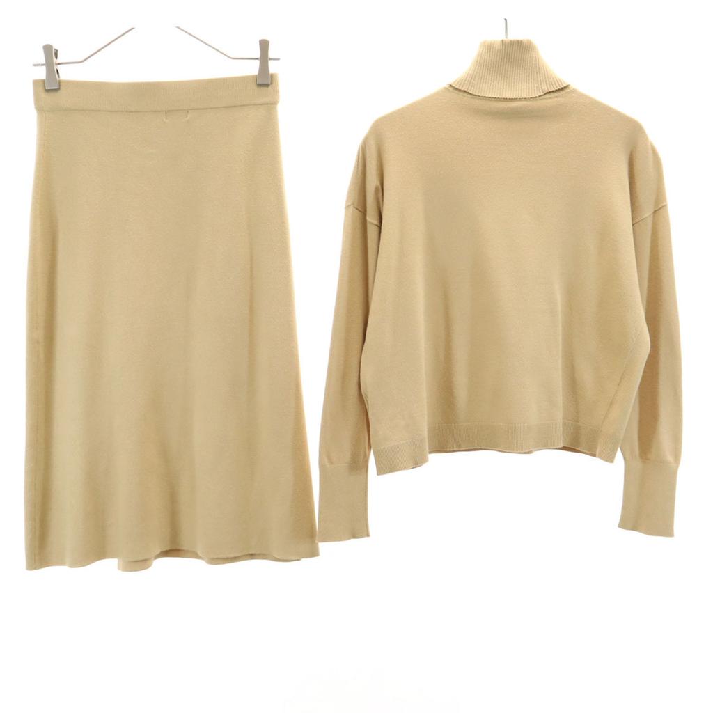 PLST Long sleeve turtleneck knit Setup M Beige Women Used