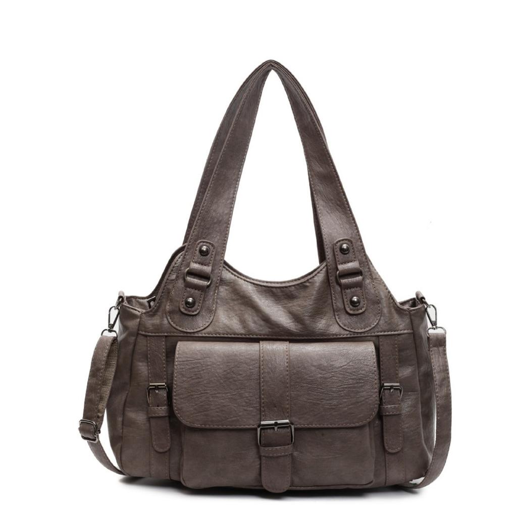 Large-capacity Retro Versatile Tote Bag, Women's Spring Fashionable Commuting Single-shoulder Bag, Short Trip Crossbody Bag