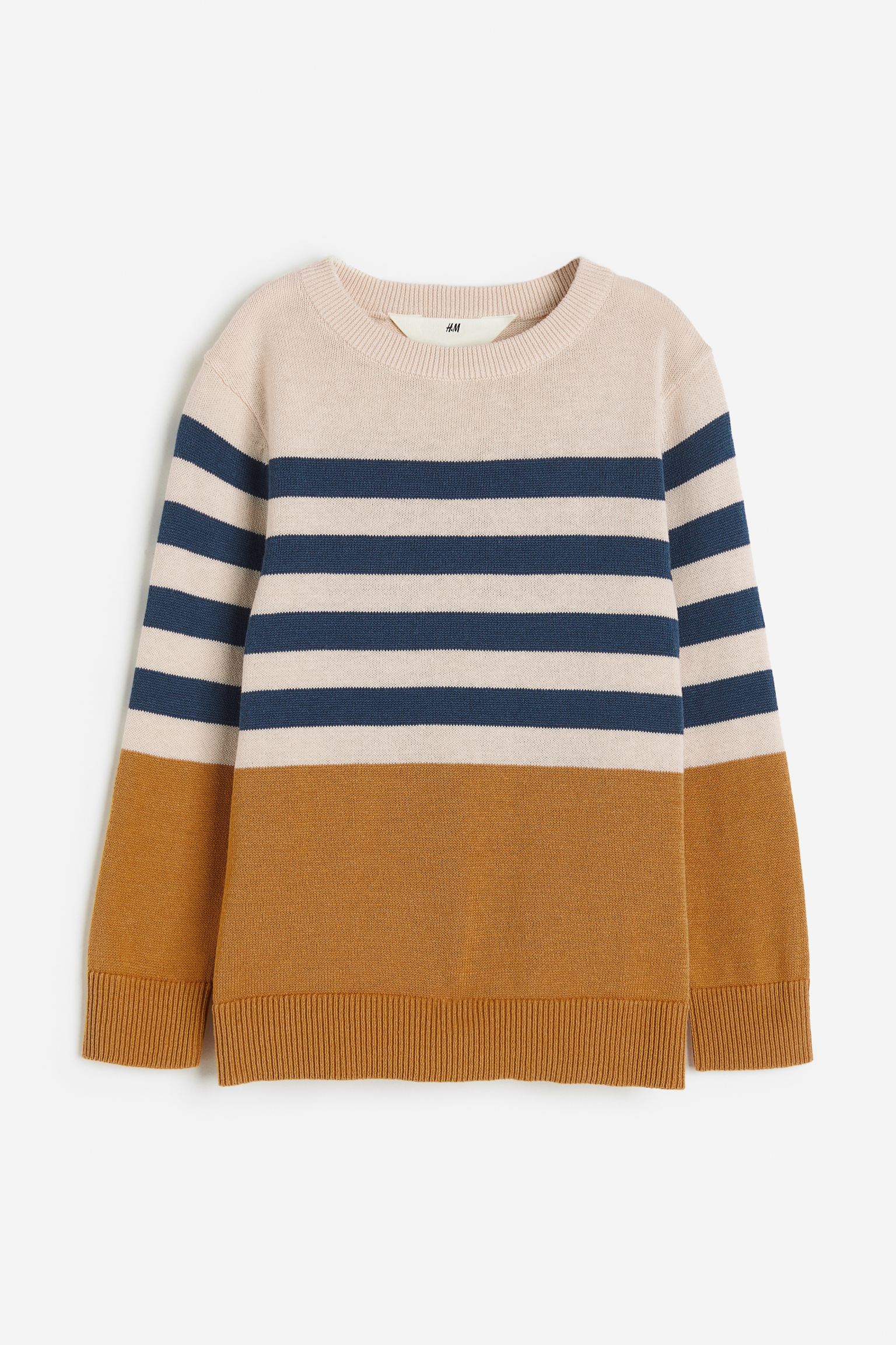 

Jacquard-knit cotton jumper