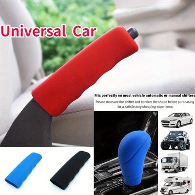 Set mit 2 Universal-Abdeckungen für Auto-Schaltknäufe und Handbremsen, Entwickelt und zur Verbesserung des Stils Ihres Fahrzeugs