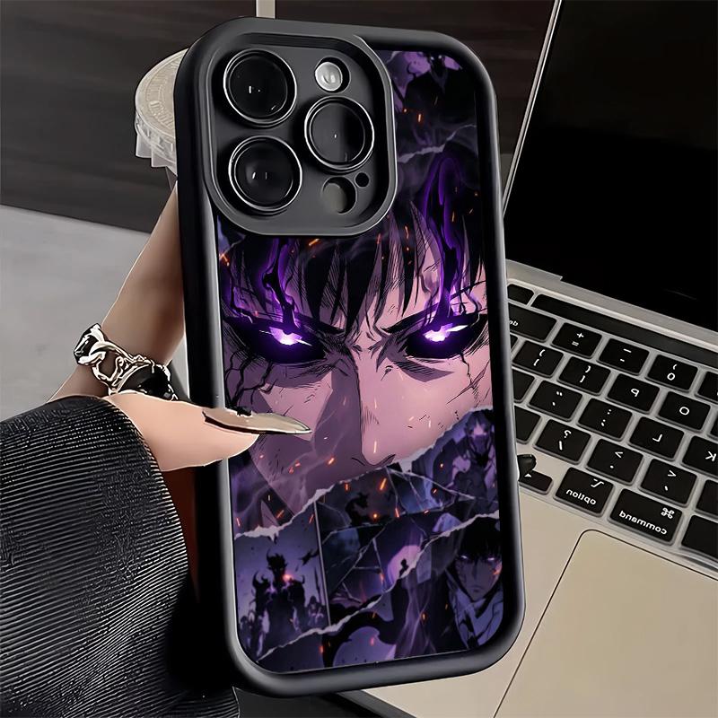 Phone Case for iPhone 17 Air 16E 15 16 Pro Max S-Solos L-Levelings Anime Cover 14 Plus 13 12 Mini Soft Shell Silicone Fundas
